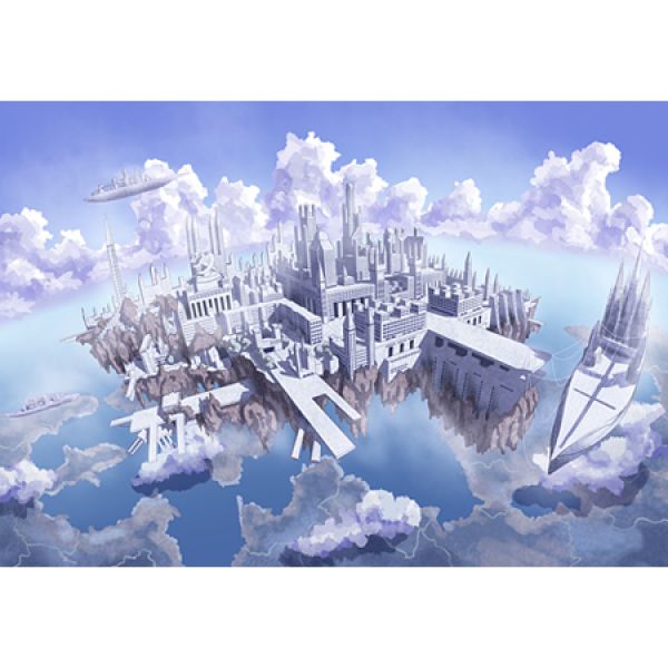 1000피스 목재 직소퍼즐 - 하늘도시 (WPK32) 직소퍼즐 퍼즐 퍼즐직소 일러스트퍼즐 취미퍼즐