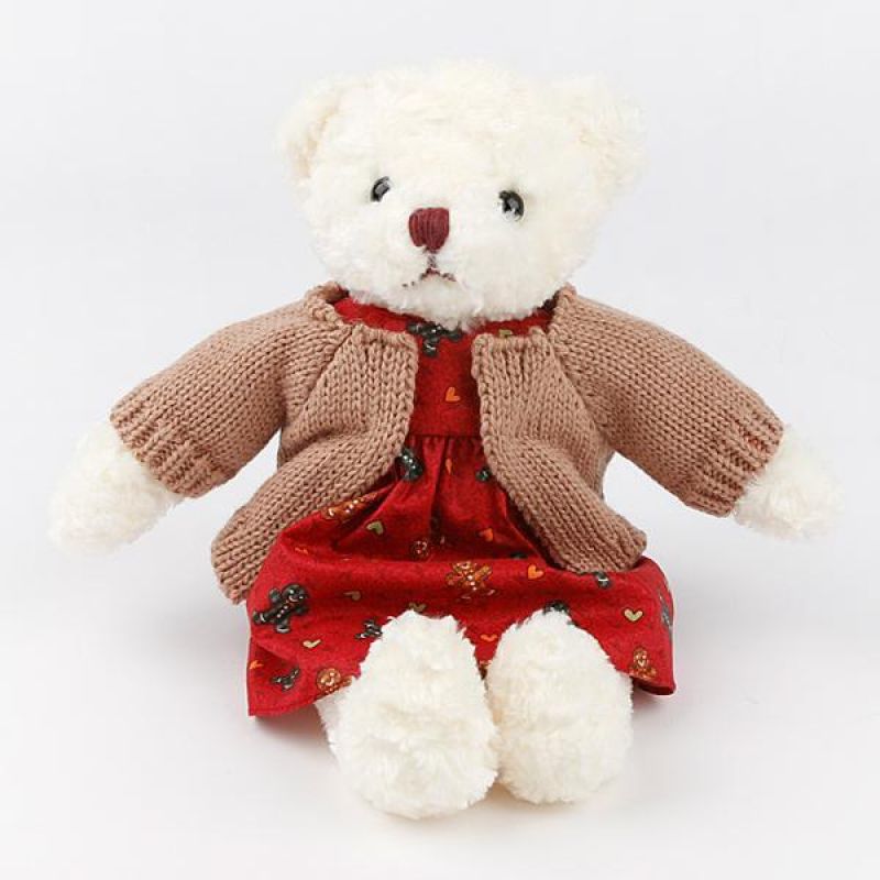 스웨터 테디베어 인형-베이지(35cm) 곰인형 베어인형 곰돌이인형 테디베어인형 애니멀인형 인형선물 발렌타인데이 화이트데이 빼빼로데이 큰인형