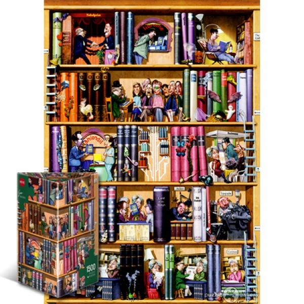 1500조각 직소퍼즐 - 실감나는 책 (삼각케이스)(유액없음)(헤야) 직소퍼즐 퍼즐 퍼즐직소 일러스트퍼즐 취미퍼즐
