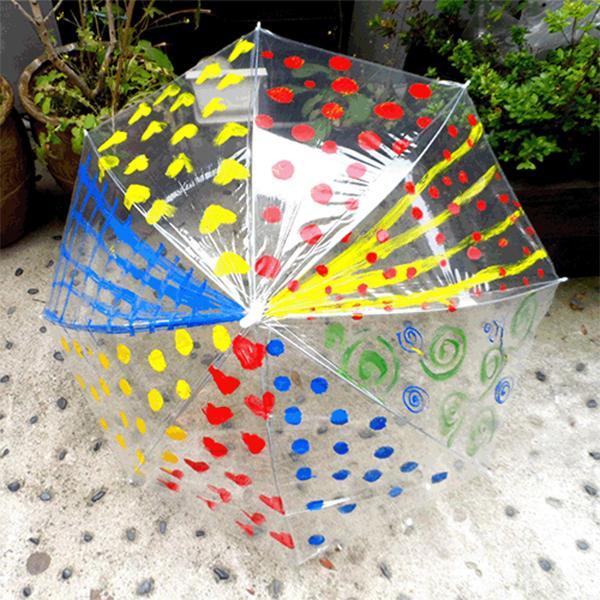 (만들기재료)투명아트우산(안전우산)만들기 _ 아크릴물감 3색 _ 뿅뿅이 3개묶음 만들기재료 야외체험활동 설날 여름만들기 우산만들기 어린이집만들기 유치원만들기 만들기수업