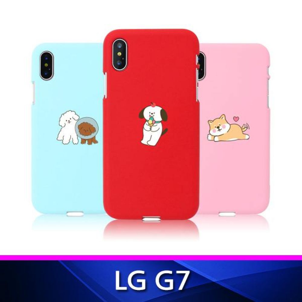 LG G7 TZ 댕댕친구들 소프트 폰케이스 핸드폰케이스 휴대폰케이스 젤리케이스 소프트케이스 G7케이스