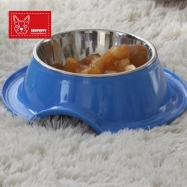 퐁플라 트윈식기-블루 애완용품 애묘식기 애완식기 식기 사료