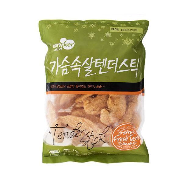 몽동닷컴 (냉동)마니커가슴속살텐더스틱 1kgX5개 마니커 가슴속살 텐더스틱 식품 식자재