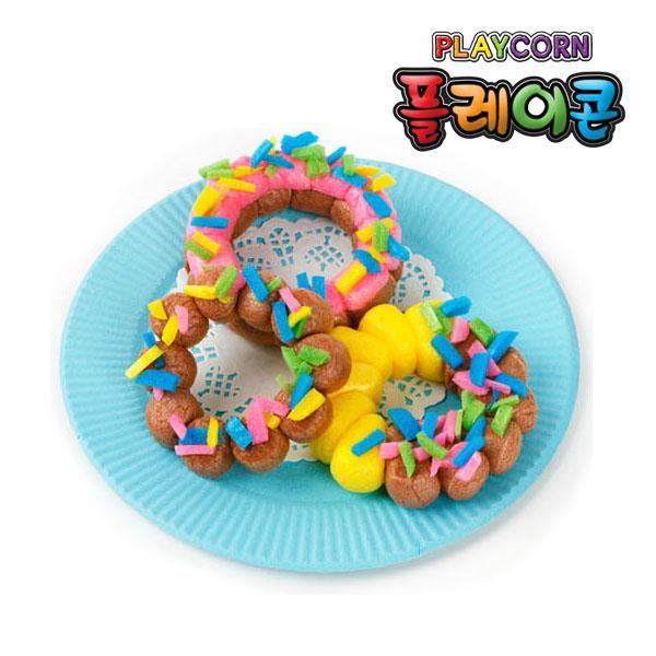플레이콘 도넛만들기(1인용) 5개묶음(5인용) 플레이콘 만들기 클레이 점토 찰흙 돌봄교실 방과후수업 부모참여수업 음식 도넛 요리 직업 요리사