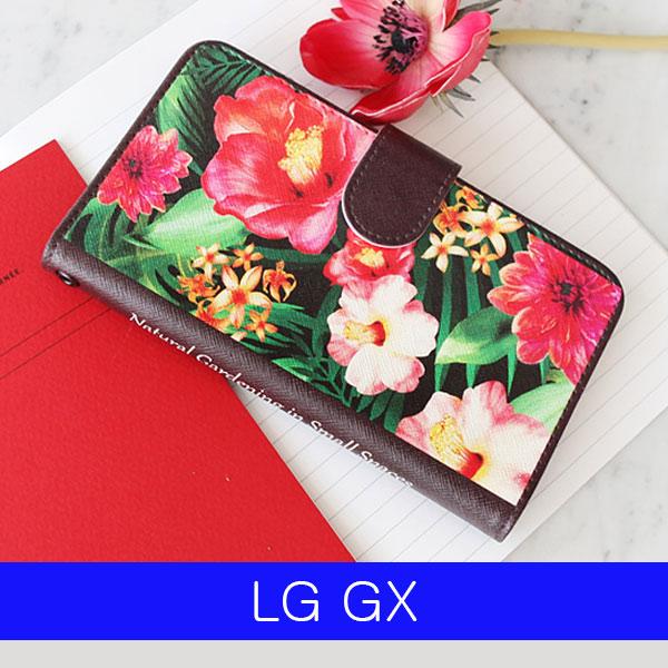 LG GX 패턴플라워 CZ다이어리 F310 케이스