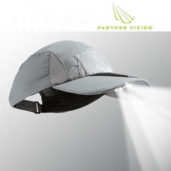 팬셜비젼(Panther Vision) 솔라파워캡 LED 4구캡(그레이) 팬셜 팬셜비젼 등산 캠핑 야간 라이트 전등 산행 모자 낚시 등