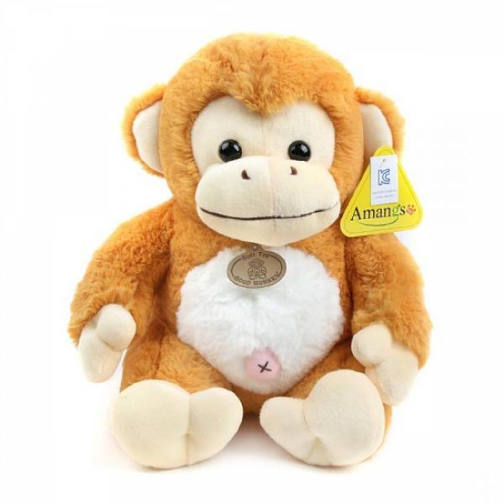 아망스 굿몽키 봉제인형 라이트브라운-소형(25cm) 원숭이인형 인형 캐릭터인형 인형선물 애니멀인형 장식인형 몽키