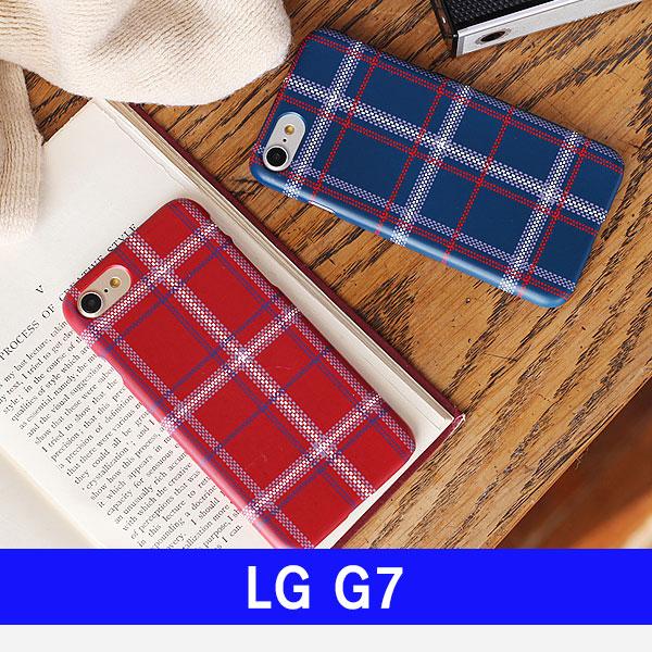 LG G7 심플 체크 패턴 G710 하드케이스 엘지G7케이스 LGG7케이스 G7케이스 엘지G710케이스 LGG710케이스