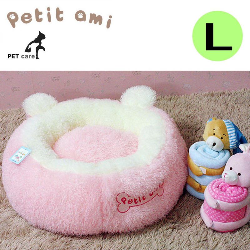 쁘띠아미 뽀글이 구름방석 (L) (핑크) 강아지 하우스 방석 쿠션 애견용품