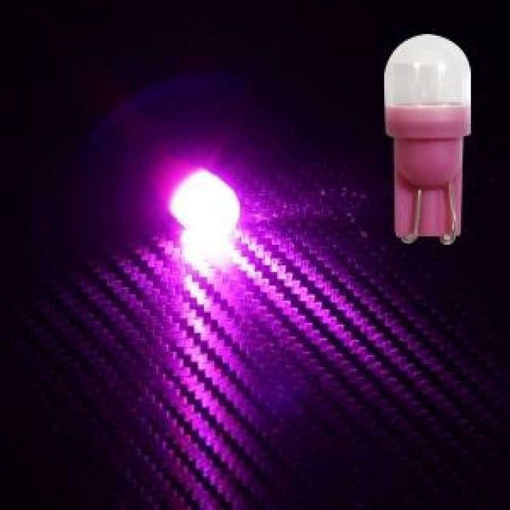 (T10타입) 12V용 불빛이 예쁜 면발광 전구 핑크LED