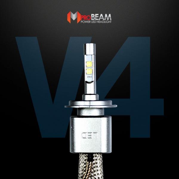 12V전용 LED전조등 엠프로빔V4(H4타입)