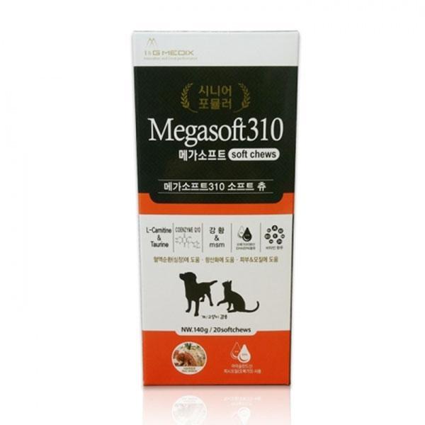 MD 메가소프트310 소프트츄 20p(4p×5봉)-140g 애견용품 애완용품 강아지 고양이 애견 애묘