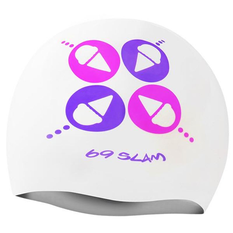 미니콘_WHT69SLAM 실리콘 수모 수영모자 수영용품 수영모 수중운동용품 디자인수영모