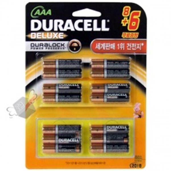 듀라셀 AAA (8＋6개입) 생활용품 잡화 주방용품 생필품 주방잡화