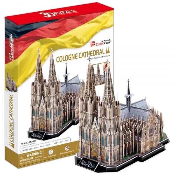 (3D입체퍼즐)(큐빅펀)(MC160h) 쾰른 대성당 독일 입체퍼즐 건축모형 마스코트 3D퍼즐 뜯어만들기 조립퍼즐 우드락퍼즐 세계유명건축물 유럽