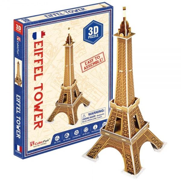 (3D입체퍼즐)(큐빅펀)(S3006h) 미니 에펠타워 프랑스 입체퍼즐 건축모형 마스코트 3D퍼즐 뜯어만들기 조립퍼즐 우드락퍼즐 세계유명건축물 유럽