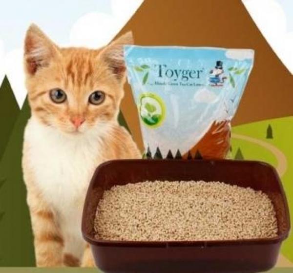 토이거 히노끼 그린티 모래 (7L) 고양이모래 고양이용품 고양이화장실 고양이모래용품 고양이하우스