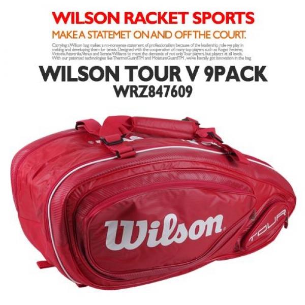 윌슨 WRZ847609 TOUR V 9PACK RD 테니스가방 라켓가방 테니스 윌슨가방 스포츠가방
