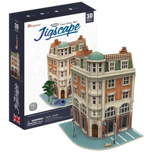 (3D입체퍼즐)(큐빅펀)(HO4102h) 코너의 은행 영국 입체퍼즐 건축모형 마스코트 3D퍼즐 뜯어만들기 조립퍼즐 우드락퍼즐 세계유명건축물 유럽