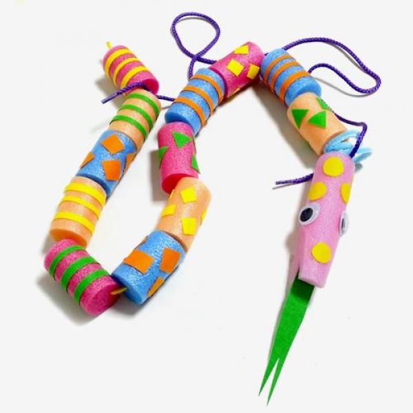 (만들기재료)꿈틀이뱀 장난감 만들기 3개묶음 만들기재료 뱀만들기 뱀장난감 만들기세트 어린이집만들기 유치원만들기 만들기수업