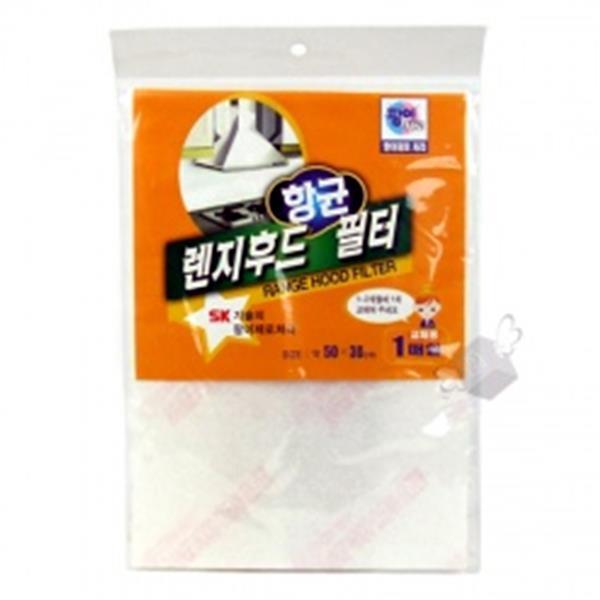 한국물산 렌지후드용 교환필터 1매입(1팩 10개) 생활용품 잡화 주방용품 생필품 주방잡화