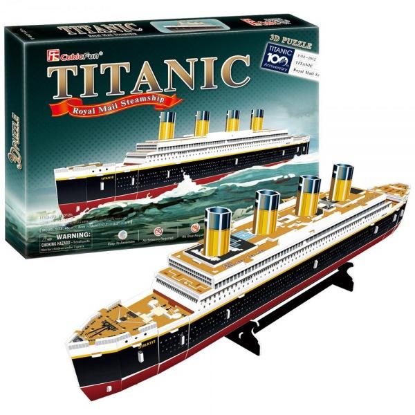 (3D입체퍼즐)(큐빅펀)(T4012h) 타이타닉 - S 영국 입체퍼즐 마스코트 3D퍼즐 뜯어만들기 조립퍼즐 우드락퍼즐 크루즈