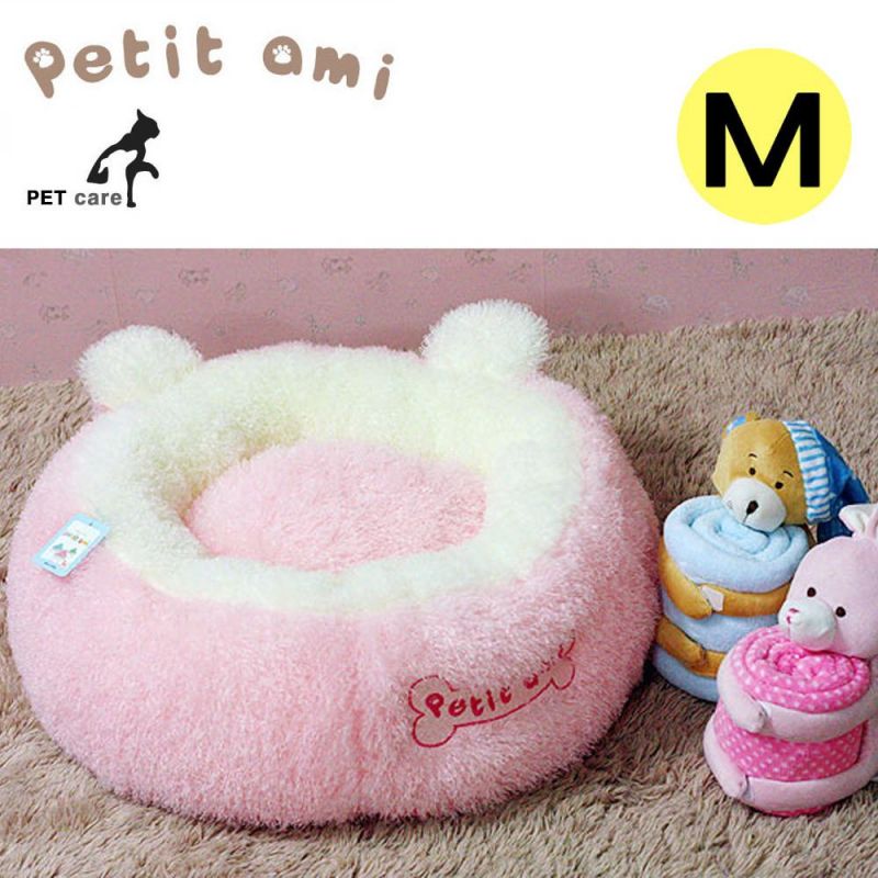 쁘띠아미 뽀글이 구름방석 (M) (핑크) 강아지 하우스 방석 쿠션 애견용품