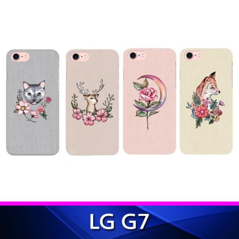 LG G7 TZ 꽃과 동물 3D하드 폰케이스 핸드폰케이스 휴대폰케이스 그래픽케이스 하드케이스 G7케이스