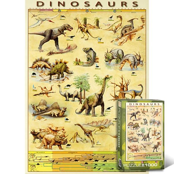 1000조각 직소퍼즐 - 공룡의 실제크기 (유액없음)(유로그래픽스) 직소퍼즐 퍼즐 퍼즐직소 일러스트퍼즐 취미퍼즐