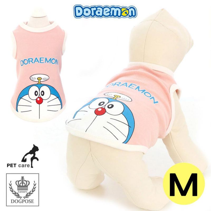 도그포즈 도라에몽 민소매 티셔츠 (핑크) (M) 강아지 티셔츠 T셔츠 애견용품 애완용품