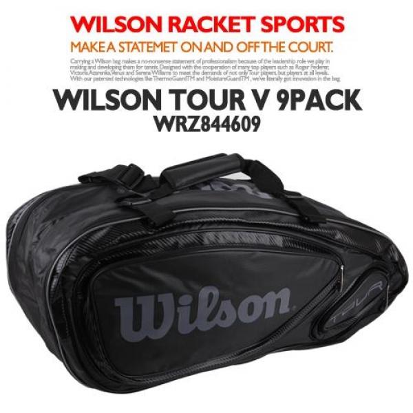윌슨 WRZ844609 TOUR V 9PACK BK 테니스가방 라켓가방 테니스 윌슨가방 스포츠가방