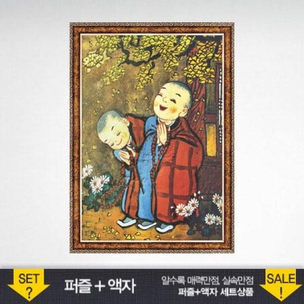 500조각 직소퍼즐 - 소원 앤틱골드액자세트 (액자포함)