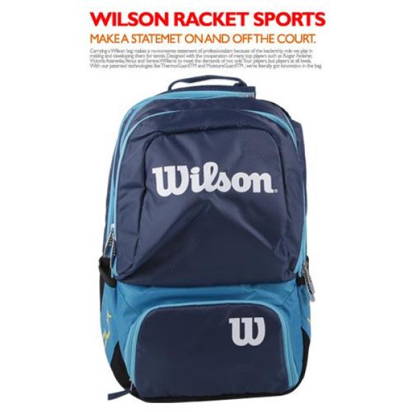 윌슨 WRZ844695 TOUR V BACKPACK 미듐 블루 테니스 테니스가방 가방 라켓가방 윌슨