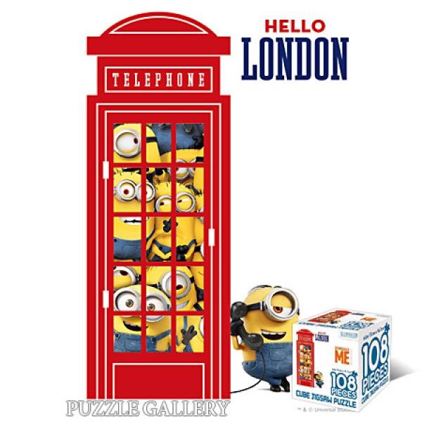 108조각 직소퍼즐 - 미니언즈 헬로 런던 (미니퍼즐)(예림아이) 일러스트퍼즐 퍼즐 직소퍼즐 취미퍼즐 교육퍼즐