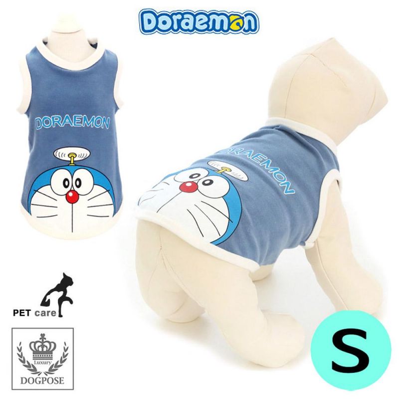 도그포즈 도라에몽 민소매 티셔츠 (오션블루) (S) 강아지 티셔츠 T셔츠 애견용품 애완용품