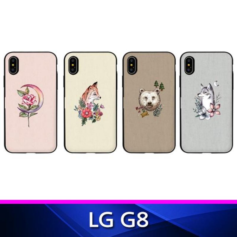 LG G8 TZ 꽃과 동물 도어범퍼 폰케이스 G8 핸드폰케이스 휴대폰케이스 도어범퍼케이스 카드수납케이스 G8케이스