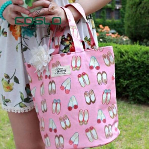 탄탄한 에코백 릴리슈즈 비치백 숄더백 천가방 (핑크) 파우치 가방 작은가방 파우치가방 페브릭파우치