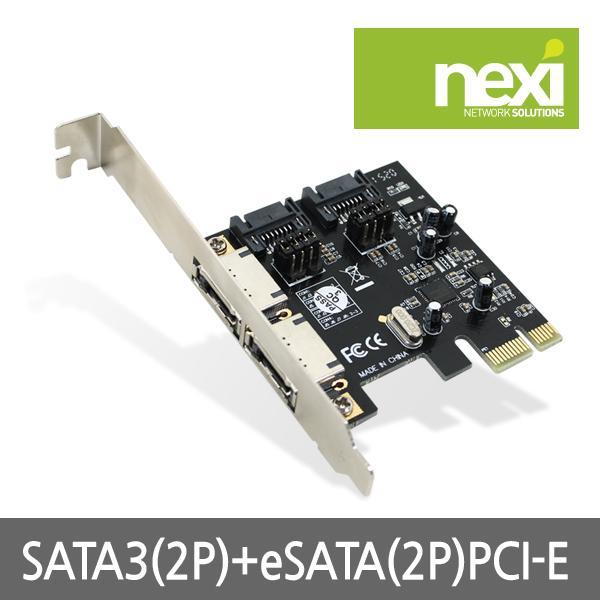 SATA카드 PCI-E eSATA 2port 컴퓨터 케이블 USB 젠더 네트워크