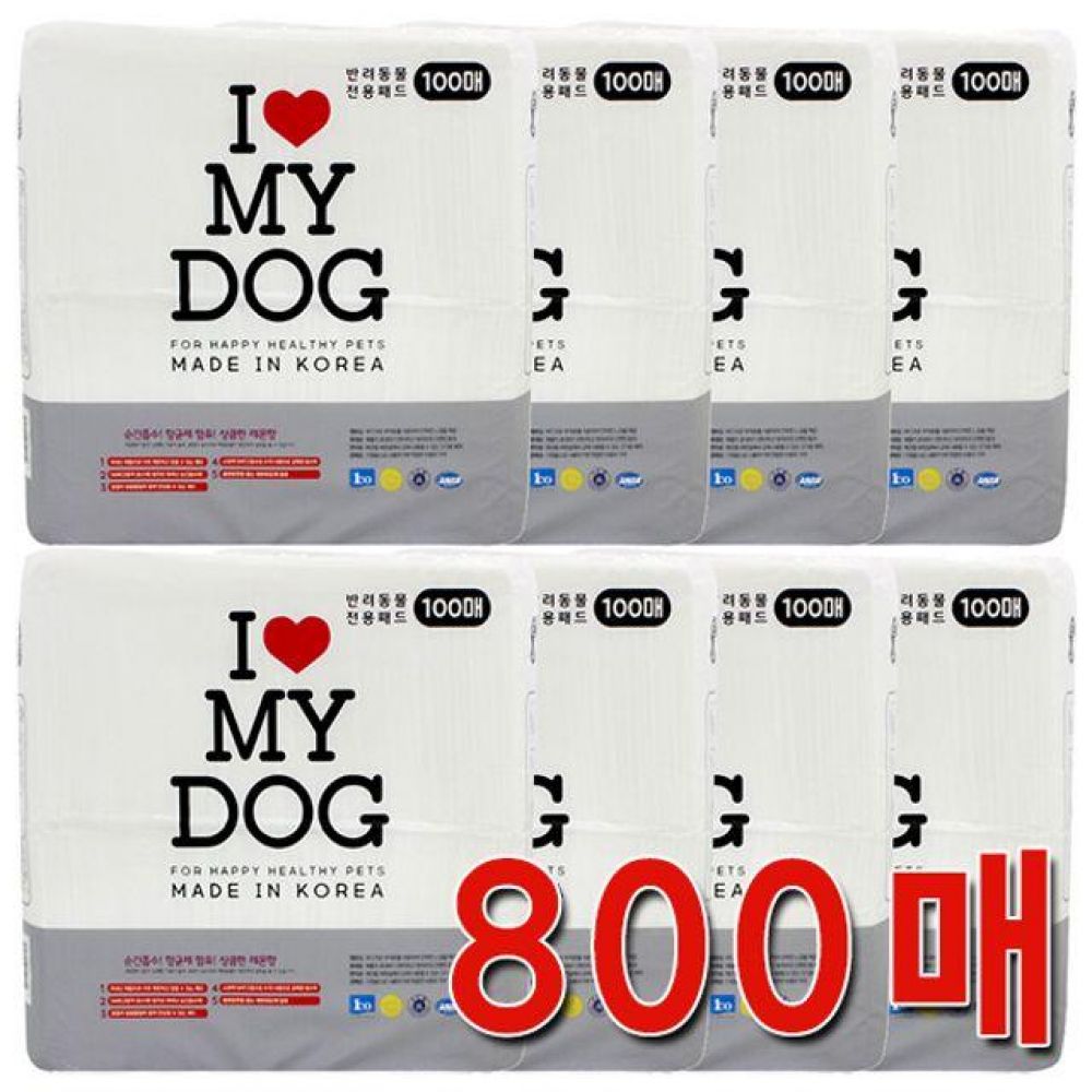 아이러브 마이독 800매 강아지 배변 패드 화장실