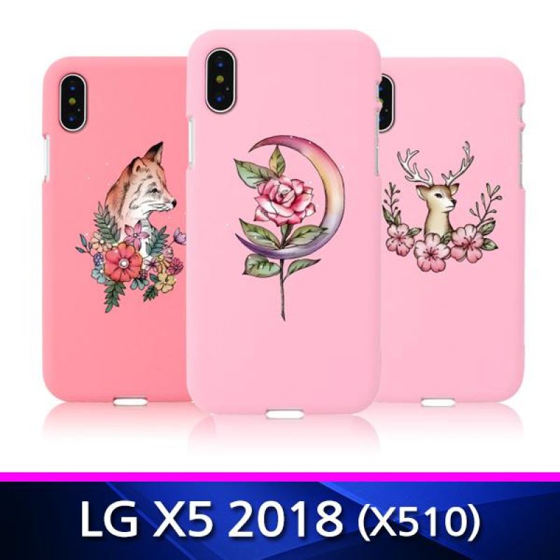 LG X5 2018 TZ 꽃과 동물 소프트 폰케이스 X510 핸드폰케이스 휴대폰케이스 그래픽케이스 소프트케이스 X510케이스