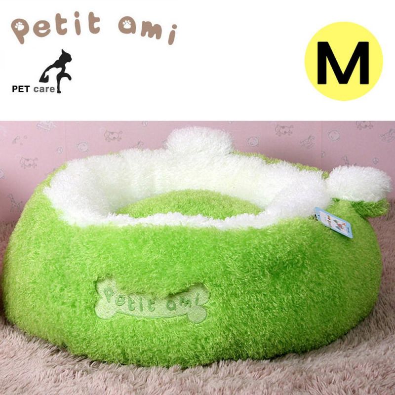 쁘띠아미 뽀글이 구름방석 (M) (그린) 강아지 하우스 방석 쿠션 애견용품