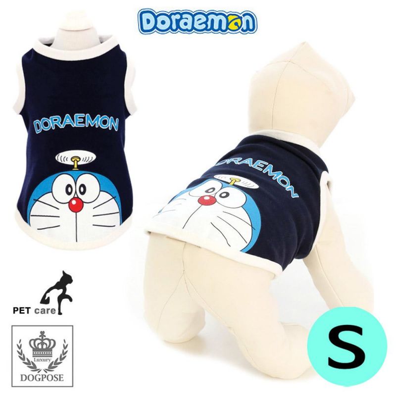 도그포즈 도라에몽 민소매 티셔츠 (네이비) (S) 강아지 티셔츠 T셔츠 애견용품 애완용품