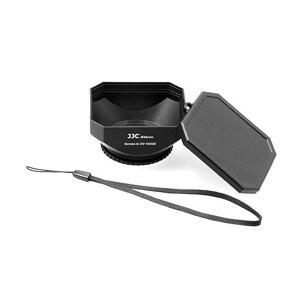JJC LH-DV43B 사각 렌즈후드 43mm 블랙 (렌즈캡/키퍼포함)