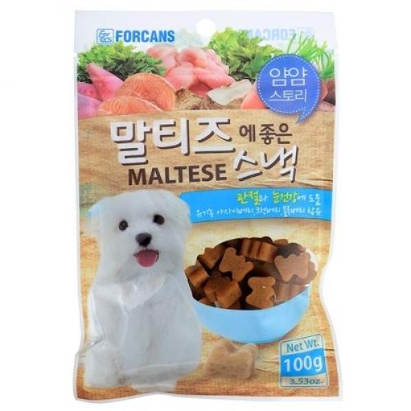 얌얌스토리 말티즈에 좋은 스낵 100g 애완용품 개껌 강아지사료 강아지육포 애견간식 해조류간식 애견영양간식 애견용품