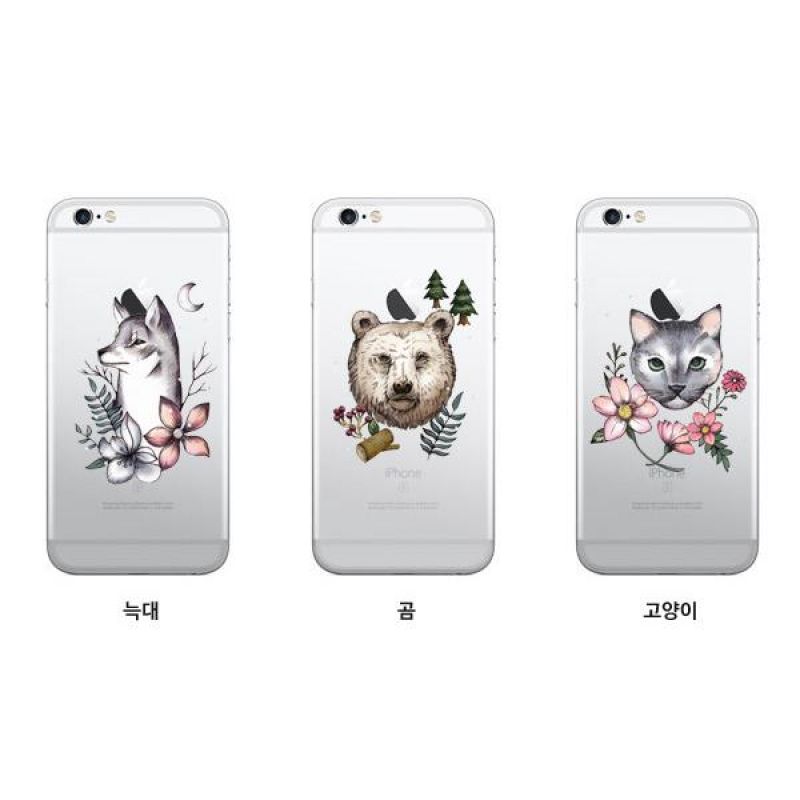 LG Q6 TZ 꽃과 동물 투명젤리 폰케이스 핸드폰케이스 휴대폰케이스 그래픽케이스 투명젤리케이스 Q6케이스