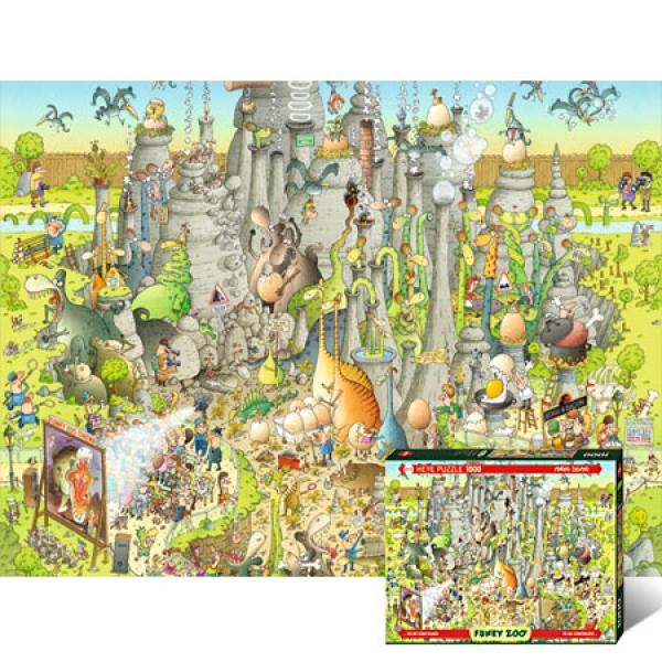 1000조각 직소퍼즐 - 공룡들의 서식지 (유액없음)(헤야) 직소퍼즐 퍼즐 퍼즐직소 일러스트퍼즐 취미퍼즐