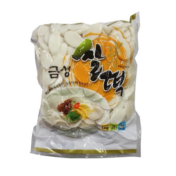 (냉장)금성 쌀떡(떡국떡)1.4kg 금성 쌀떡 식자재 떡국 떡국떡