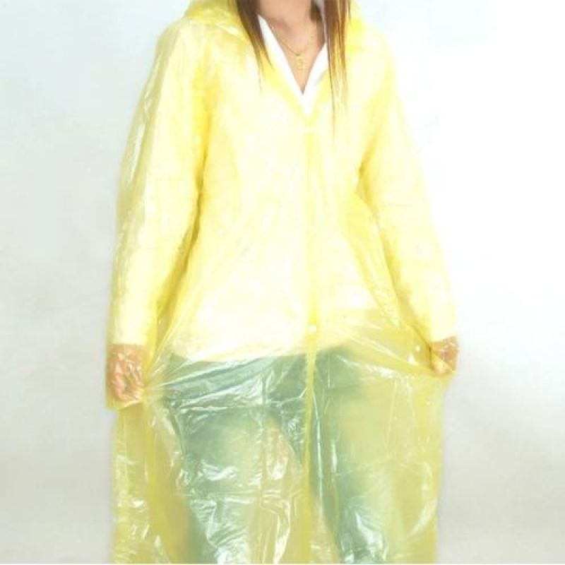 휴대용 옐로우 우의 일회용비옷 우의 비옷 비닐우의 비닐비옷 패션우의