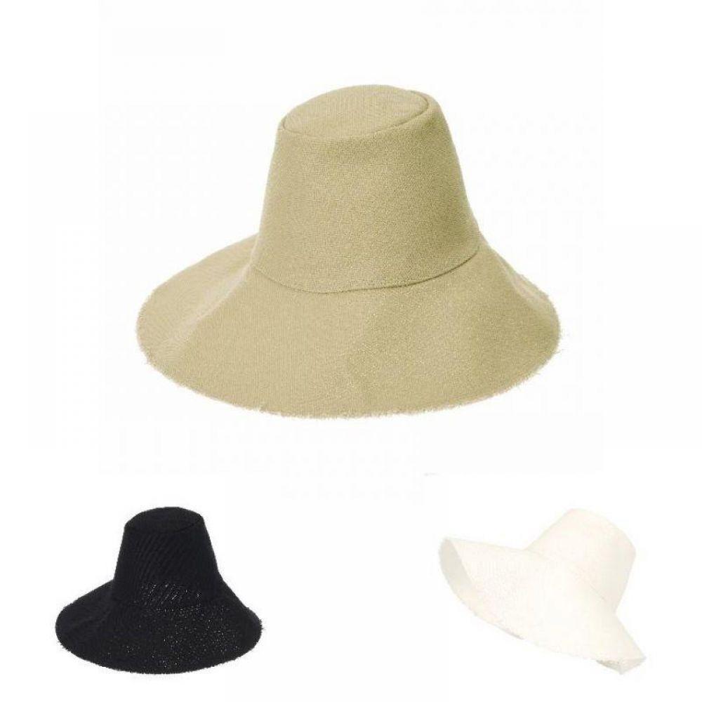 빈티지 와이드 챙 벙거지 모자