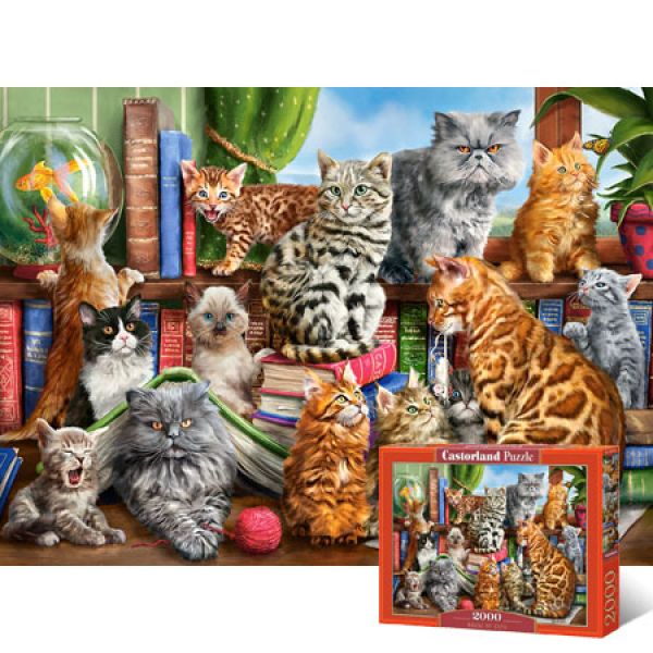 2000피스 직소퍼즐 - 집안의 고양이들 (LD200726) 직소퍼즐 퍼즐 퍼즐직소 일러스트퍼즐 취미퍼즐